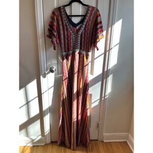 Aldomartins Maxi Maximalist Dress Boho Luxe Spanish Designer – Size 38 / US 4